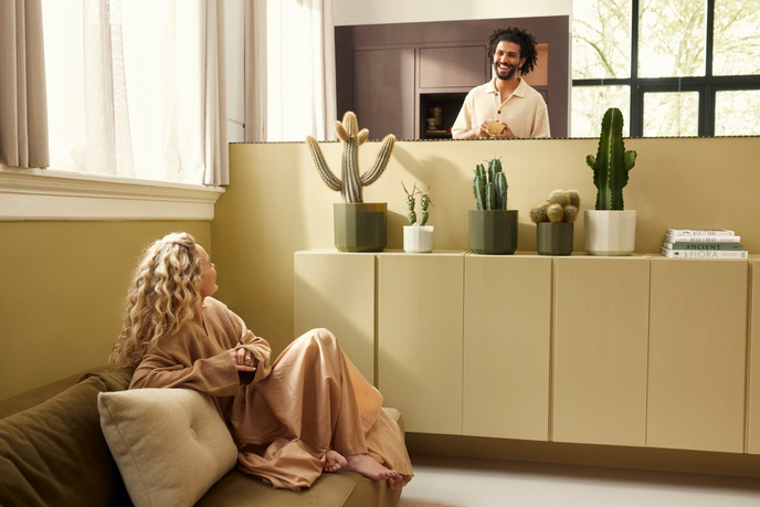 facet rund 19cm teegrün